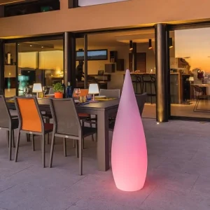 à prix d'occasion Lumisky Lampadaire Extérieur Sans Fil Polypropylène Blanc H120CM 12