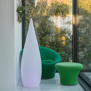 à prix d'occasion Lumisky Lampadaire Extérieur Sans Fil Polypropylène Blanc H120CM 16