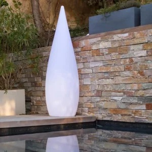 à prix d'occasion Lumisky Lampadaire Extérieur Sans Fil Polypropylène Blanc H120CM 18