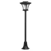 LUMI JARDIN Lampadaire Solaire Vintage Plastique Noir H120cm bas prix 11