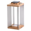 livraison la plus rapide Les Jardins Lanterne D’extérieur LED Rechargeable & Solaire Bois/inox H45,5cm 16