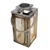 Boutique LUMI JARDIN Lanterne Solaire Avec Poignée Bois Naturel Bois Clair H28cm 20