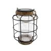 LUMI JARDIN Lanterne Solaire Décorative Corde Bois Foncé H20cm outlet 20
