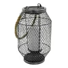 jusqu'à Lumisky Lanterne Solaire Rétro Métal Argent H27cm 5