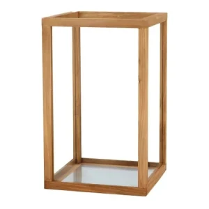 à prix réduits Fancy Flames Lanternes En Bois Et Verre (lot De 4) 10