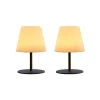 Lumisky Lot De 2 Lampes De Table Sans Fil LED Acier Gris H16CM outlet soldes 22