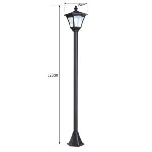prix pas cher HOMCOM Luminaire Extérieur Solaire 12