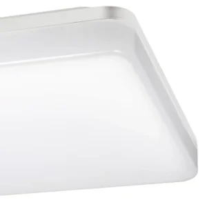 en ligne Sulion Plafonnier LED Carré Blanc Adapté à Un Usage Extérieur. 9