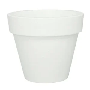 beauté Serralunga Pot à Fleur En Résine Recyclable Gris Tourterelle D68cm 15
