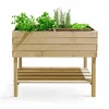 pas cher marque Oviala Potager En Bois Rectangulaire Sur Pied 10