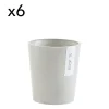 Ecopots Pots De Fleurs Blanc Gris D14 – Lot De 6 belle 5