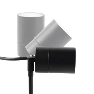 authentiques QAZQA Spot Extérieur En Acier Inoxydable Noir 16