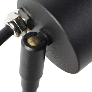 authentiques QAZQA Spot Extérieur En Acier Inoxydable Noir 18