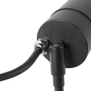 authentiques QAZQA Spot Extérieur En Acier Inoxydable Noir 10