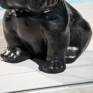 Wanda Collection Statuette Bulldog Noir H40cm mode 13