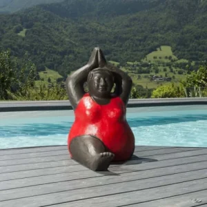 grossiste en ligne Wanda Collection Statuette Femme Rouge H65cm 11