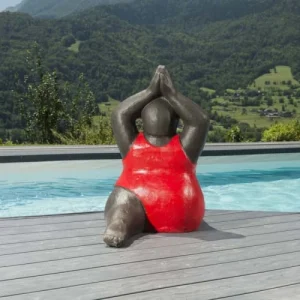 grossiste en ligne Wanda Collection Statuette Femme Rouge H65cm 15