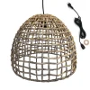 Lumisky Suspension D’extérieur Avec Câble Fibre Naturelle Beige H38cm excellent qulity 11