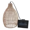 Lumisky Suspension Solaire Bohème Polyrotin Beige H42cm prix pas cher 16