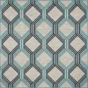 magasin pour Nazar Tapis Carré Extérieur Motif Géométrique Bleu – 200×200 20