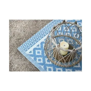 Réductions Aubry Gaspard Tapis D’extérieur En Polypropylène 120 X 180 Cm Maya – Bleu 14