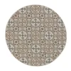 Retour gratuit en magasin. Unitrama Tapis D’extérieur Rond Multicolore à Motif Hydraulique, 115ø Cm 17