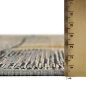 soldes ligne Gino Falcone Tapis D’extérieur Tissé Plat – Gris Doré 120×180 Cm 12