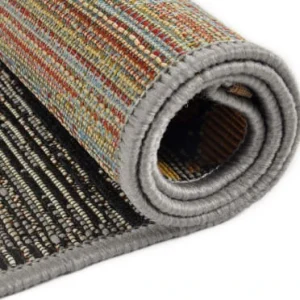 soldes ligne Gino Falcone Tapis D’extérieur Tissé Plat – Gris Doré 120×180 Cm 18
