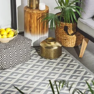pas cher Beliani Tapis En Matériaux Synthétiques Gris 180x120cm 10