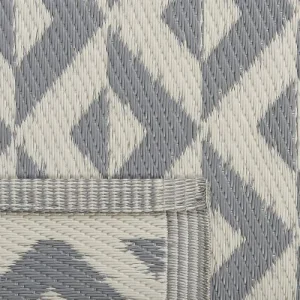 pas cher Beliani Tapis En Matériaux Synthétiques Gris 180x120cm 14