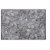 Maisons Du Monde Tapis En Polypropylène Noir Imprimé Feuilles Blanches 180×270, OEKO-TEX® à prix d'occasion 22