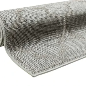 Wecon Home Tapis Extérieur Gris Motif Oriental Beige Pour Entrée, Jardin 170×120 Paris 14