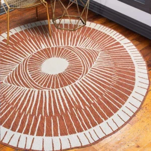 Un Amour De Tapis Tapis Extérieur Marron 160×160 Rond acheter 18