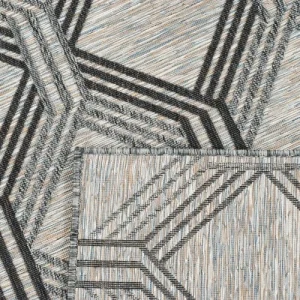 à prix d'occasion Nazar Tapis Extérieur Motif Géométrique Gris Et Anthracite – 200×290 10