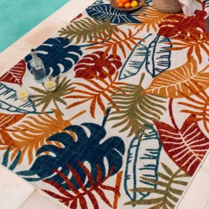 qualité supérieure Nazar Tapis Extérieur Multicolore Au Motif Exotique 160×230 7