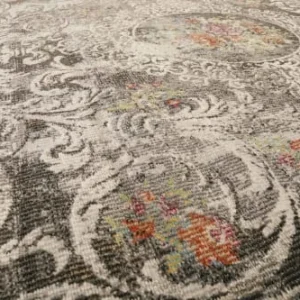 magasin paris Wecon Home Tapis Exterieur Plat Baroque Vintage Gris 170×120 12