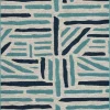 soldes magasin Nazar Tapis Extérieur Rayé Bleu Et Gris – 200X290 22