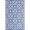 Fabhab Tapis Extérieur Réversible En Plastique Recyclé 120×180 Cm Bleu excellents soldes 20