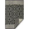 Fabhab Tapis Extérieur Réversible En Plastique Recyclé 180×270 Cm Noir à prix très bas 14