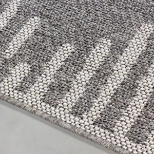Top ventes STUDIO DECO Tapis Extérieur Tissé Plat Gris Et Greige 140x200cm 11