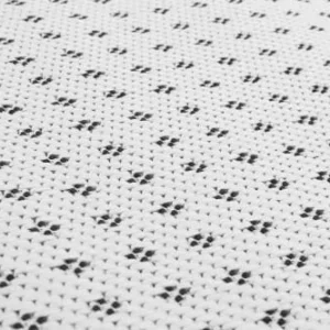 acheter en ligne ESPRIT Tapis Exterieur Tissé Plat Motif Discret Blanc Et Noir 200×290 12