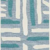 Nazar Tapis Petite Taille Extérieur Rayé Bleu Et Turquoise – 70×140 online boutique 16