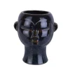 boutique en ligne PRESENT TIME Vase Cache-pot Masque Rond Céramique Marron 20