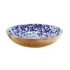 Maisons Du Monde Vide-poches En Manguier Motifs Bleus Et Blancs mode 7